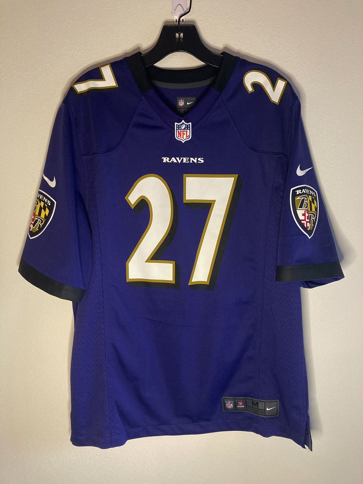 NIKE MEN'S RAY RICE #27 BALTIMORE RAVENS NFL FOOTBALL SHIRT