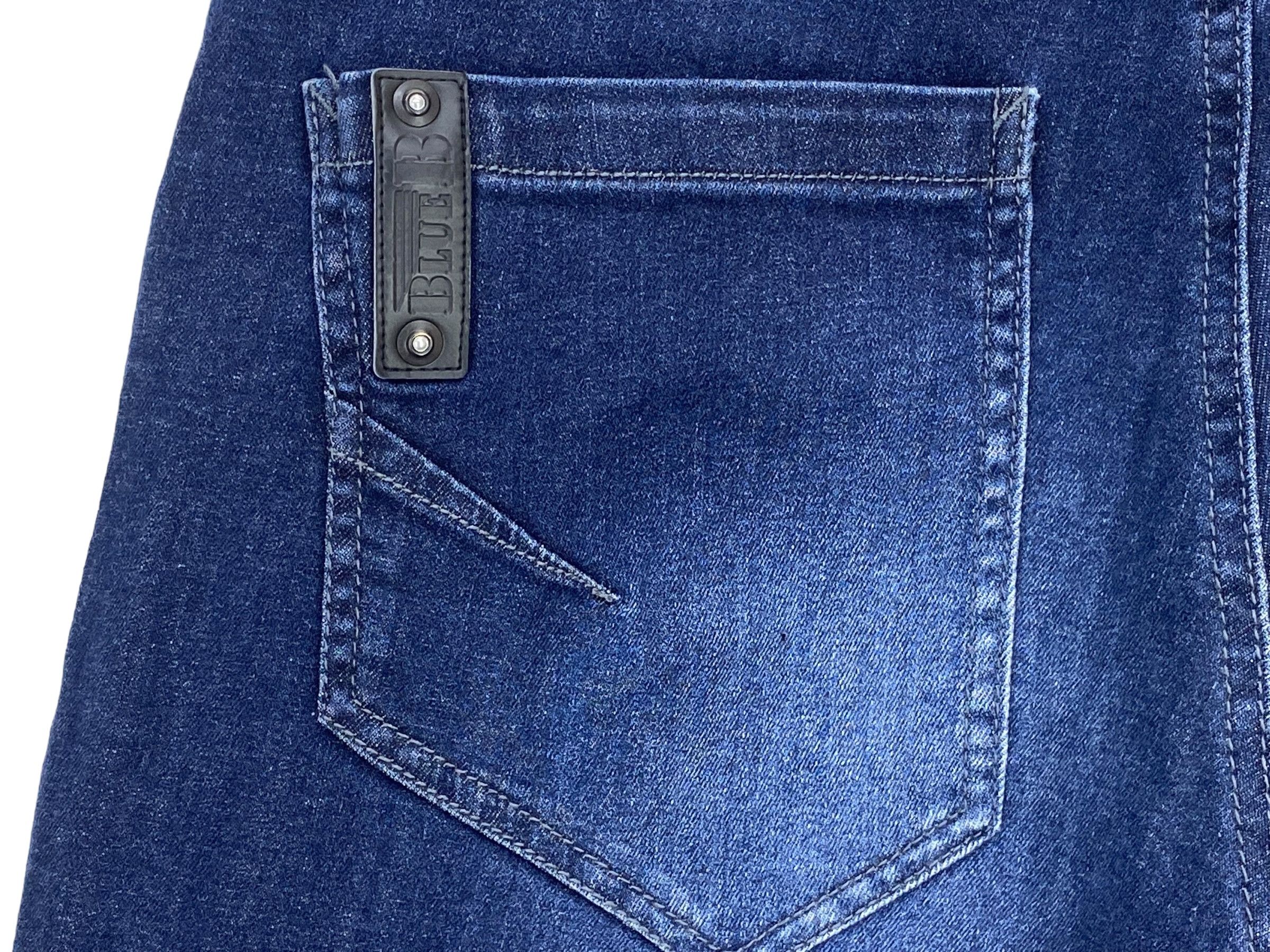 Japanese Brand Blue B Hip Hop Skateboard Jeans Embroided Baggy Jeans Size US 34 / EU 50 - 6 Thumbnail