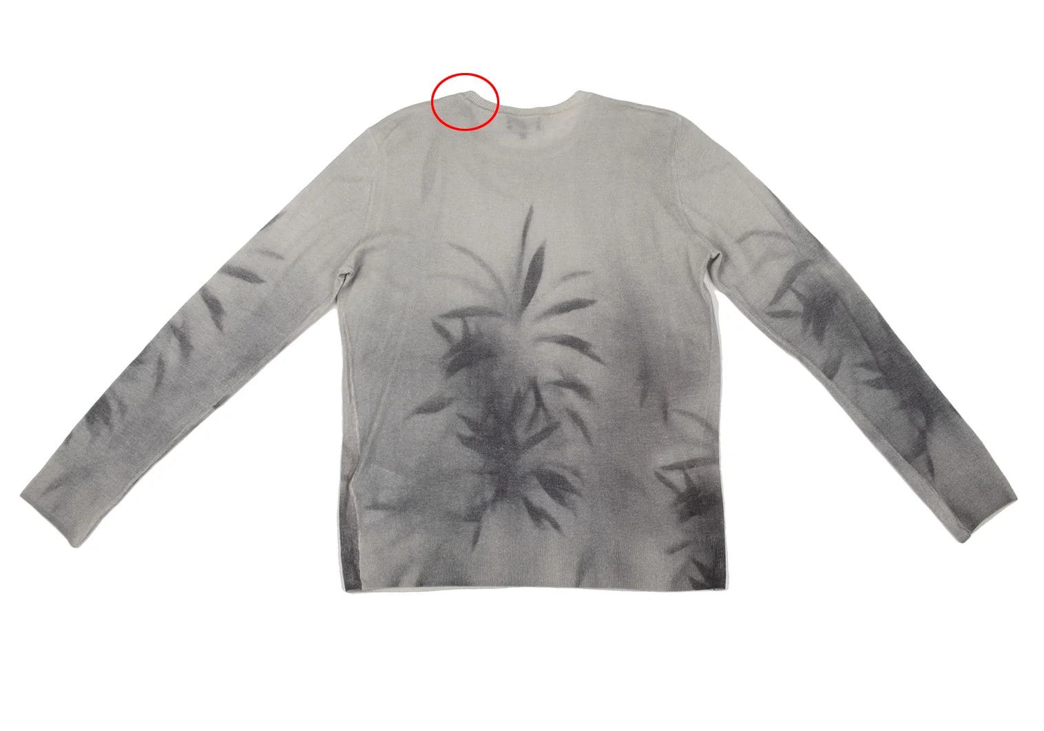Emporio Armani Botanical Print Cashmere Knit in Light Gray M Size US M / EU 48-50 / 2 - 9 Thumbnail