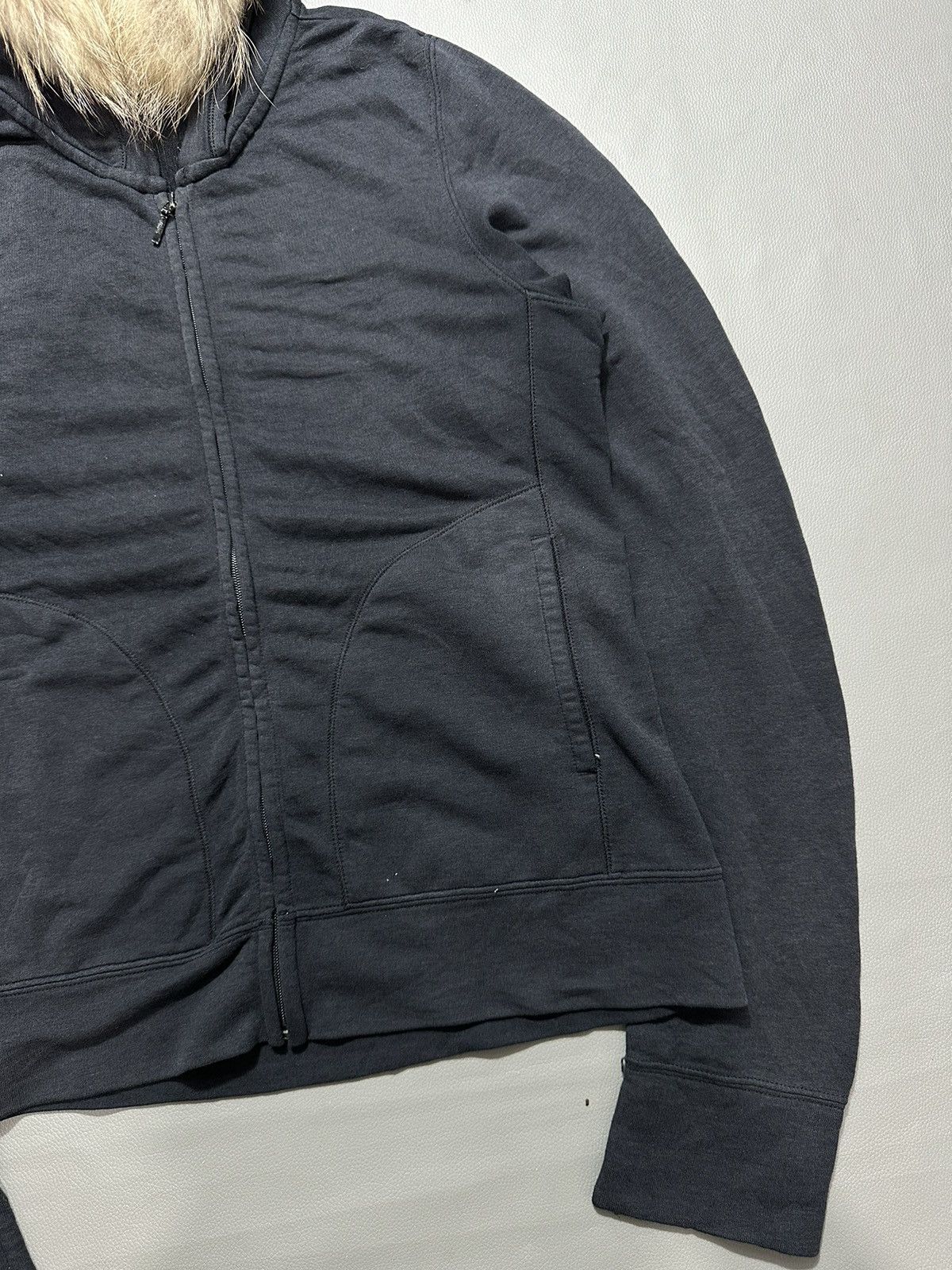 Isamu Katayama Backlash 2000s DRY BLACK HOODED PARKA FUR ZIP HOODIE LGB STYLE Size US S / EU 44-46 / 1 - 5 Thumbnail
