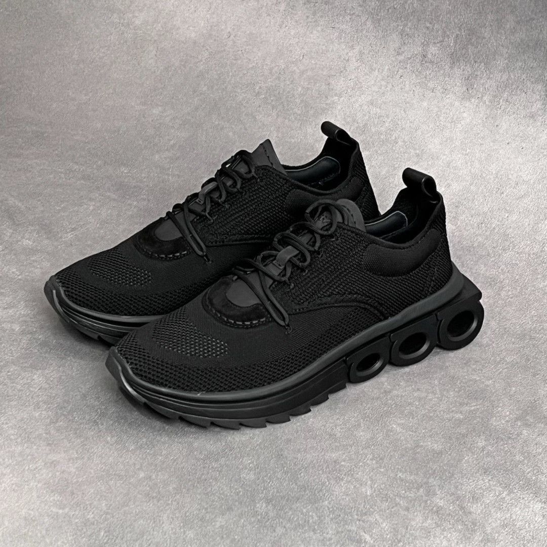 Salvatore Ferragamo Salvatore Ferragamo Leather Black Lowtop Sneakers 9.5 Men Size US 9.5 / EU 42-43 - 1 Thumbnail