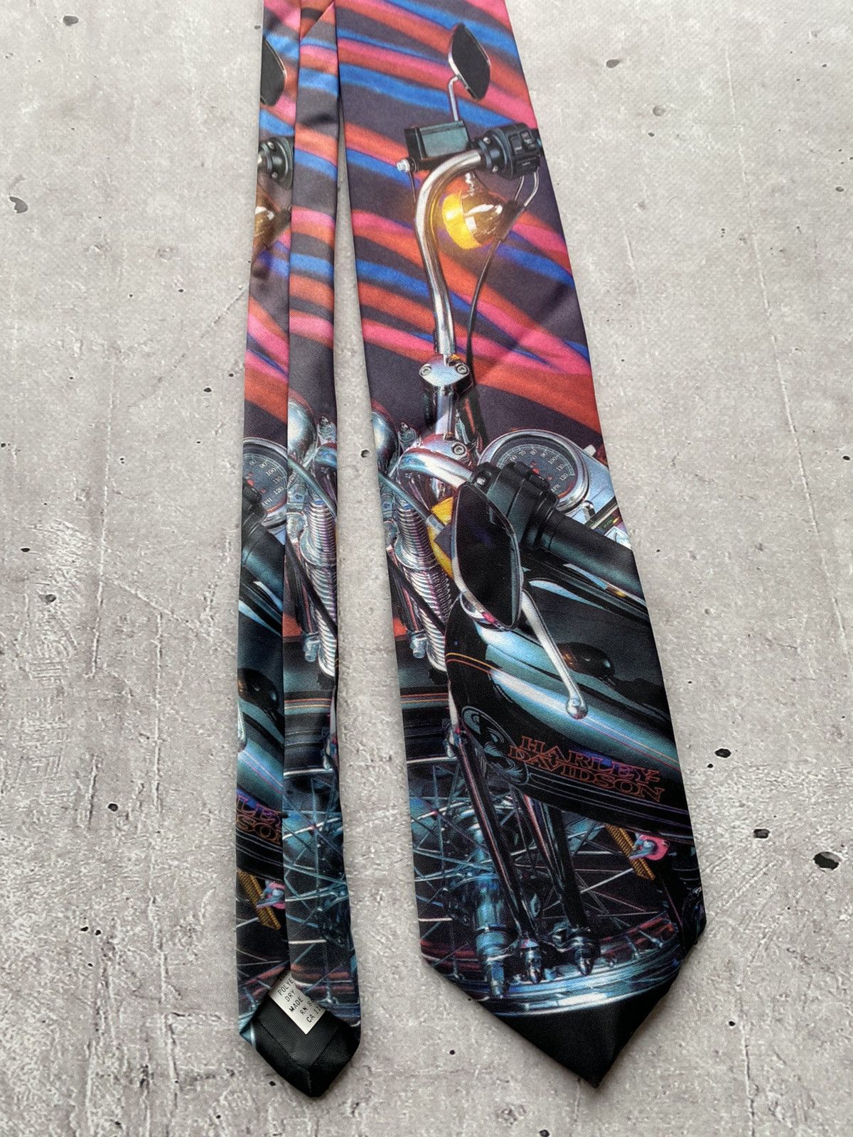 Harley Davidson Vintage Harley-Davidson Neck Tie 1994 "HARLEY ROAD TRIP" USA Size ONE SIZE - 2 Thumbnail