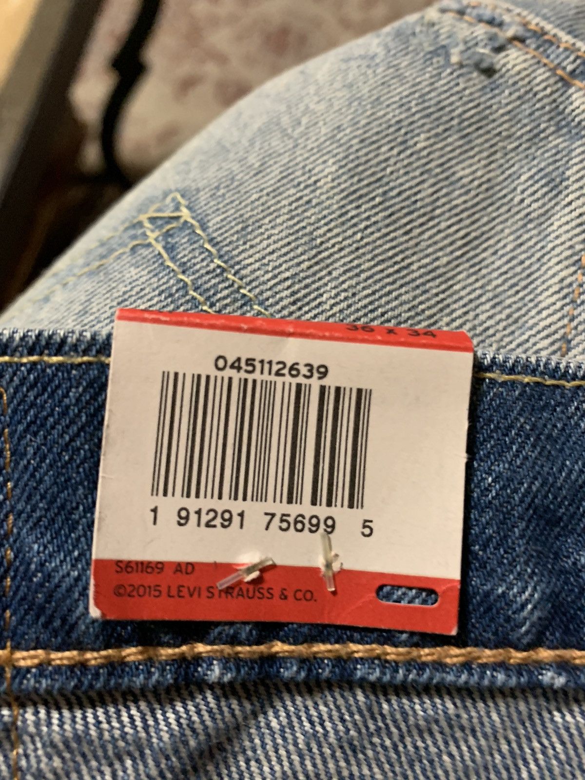 Levi's Warp Stretch straight leg jeans nwt 98.00 Size US 36 / EU 52 - 10 Thumbnail
