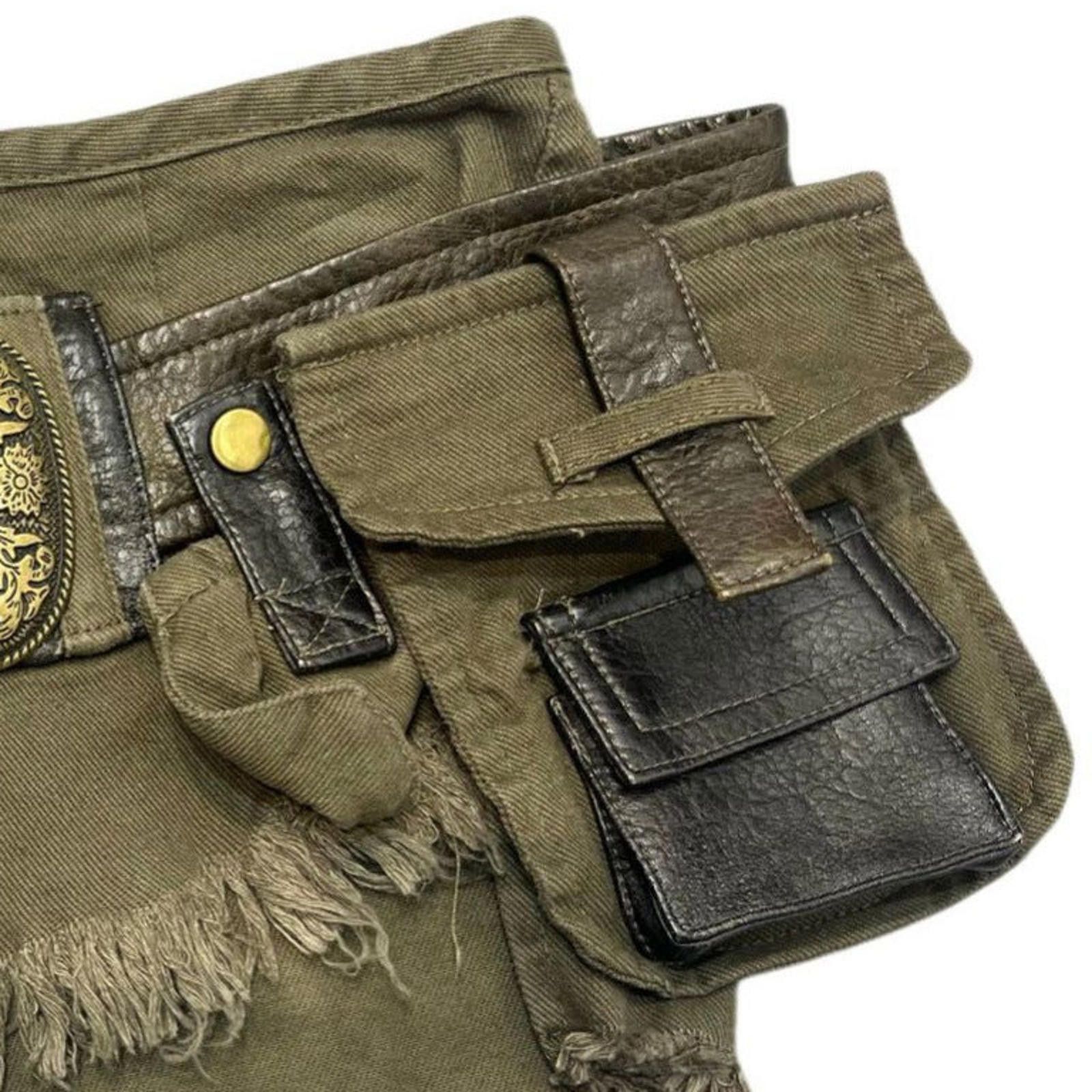 Jean Utility Cargo Shorts Size 27" / US 4 / IT 40 - 2 Thumbnail