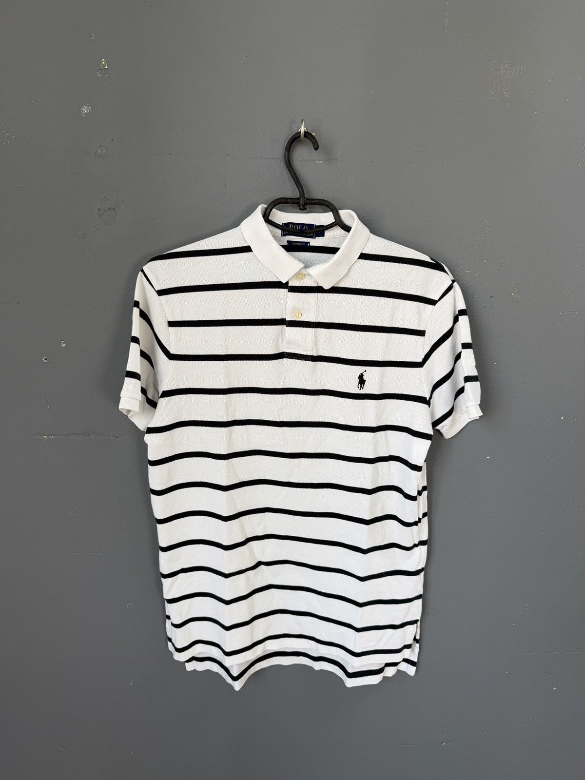 Polo Ralph Lauren Polo Ralph Lauren Stripped Vintage Y2K Polo Tee Size US M / EU 48-50 / 2 - 1 Thumbnail