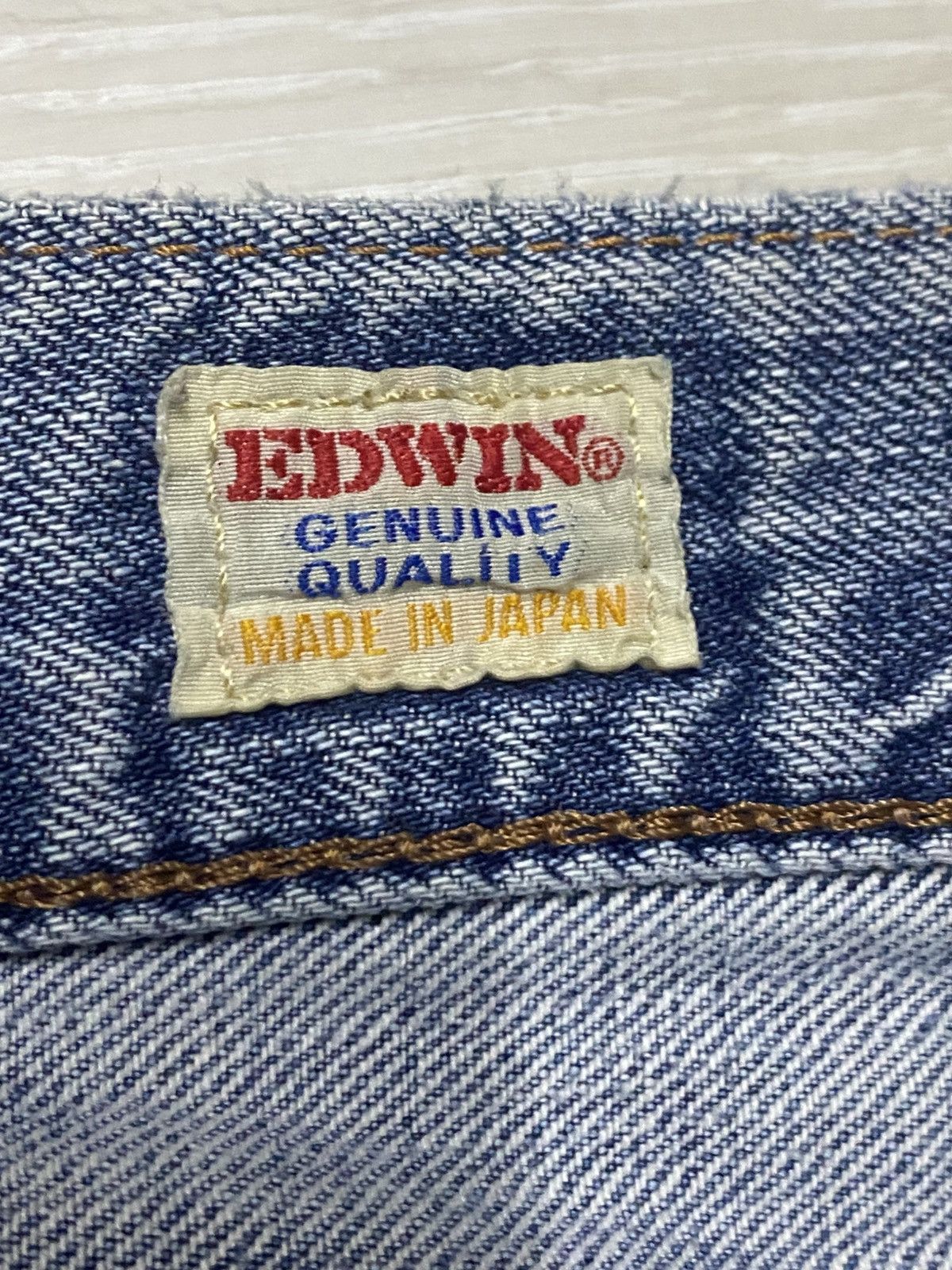 Japanese Brand Vintage Edwin Faded Wash Distressed Loose Jeans Size US 32 / EU 48 - 16 Thumbnail
