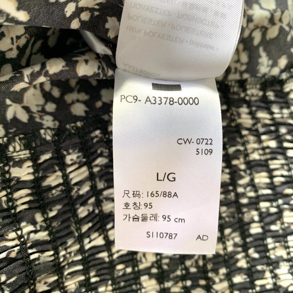 Levi's Levi's Dark Floral Cottagecore Top Puff Sleeve Large Black Size L / US 10 / IT 46 - 10 Thumbnail
