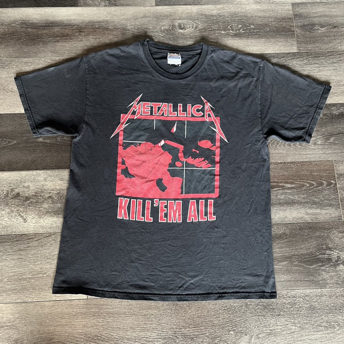 Metallica Vintage 90s Metallica Kill Em All Double Sided Logo Band Tee Size US L / EU 52-54 / 3 - 1 Thumbnail