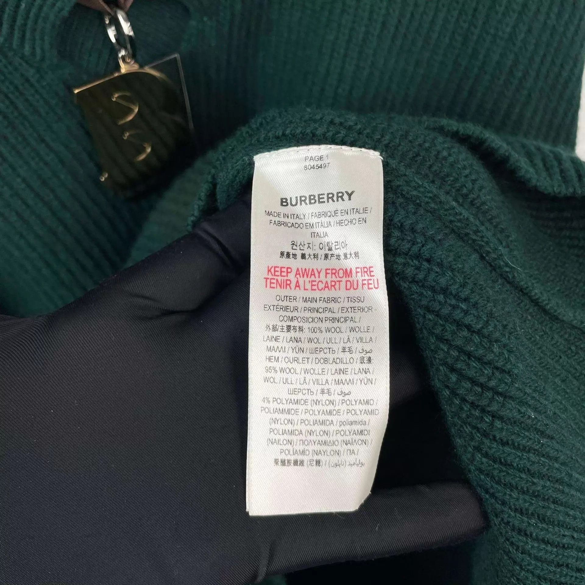 Burberry Burberry green XS sweater Size US XS / EU 42 / 0 - 7 Thumbnail