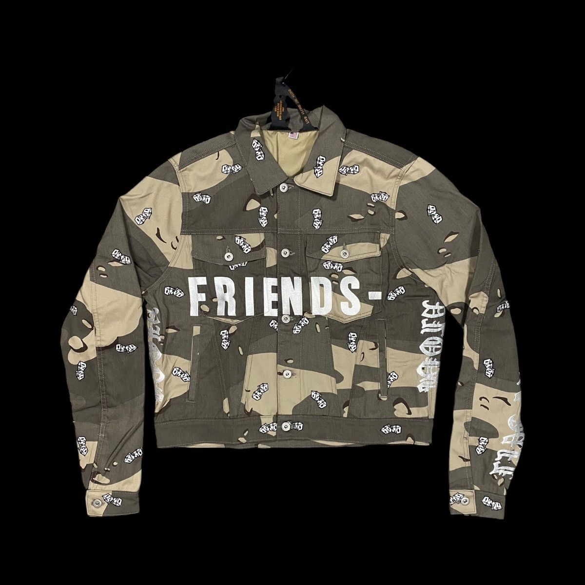 Vlone Vlone Desert Camo Denim Jacket (L) Size US L / EU 52-54 / 3 - 2 Thumbnail