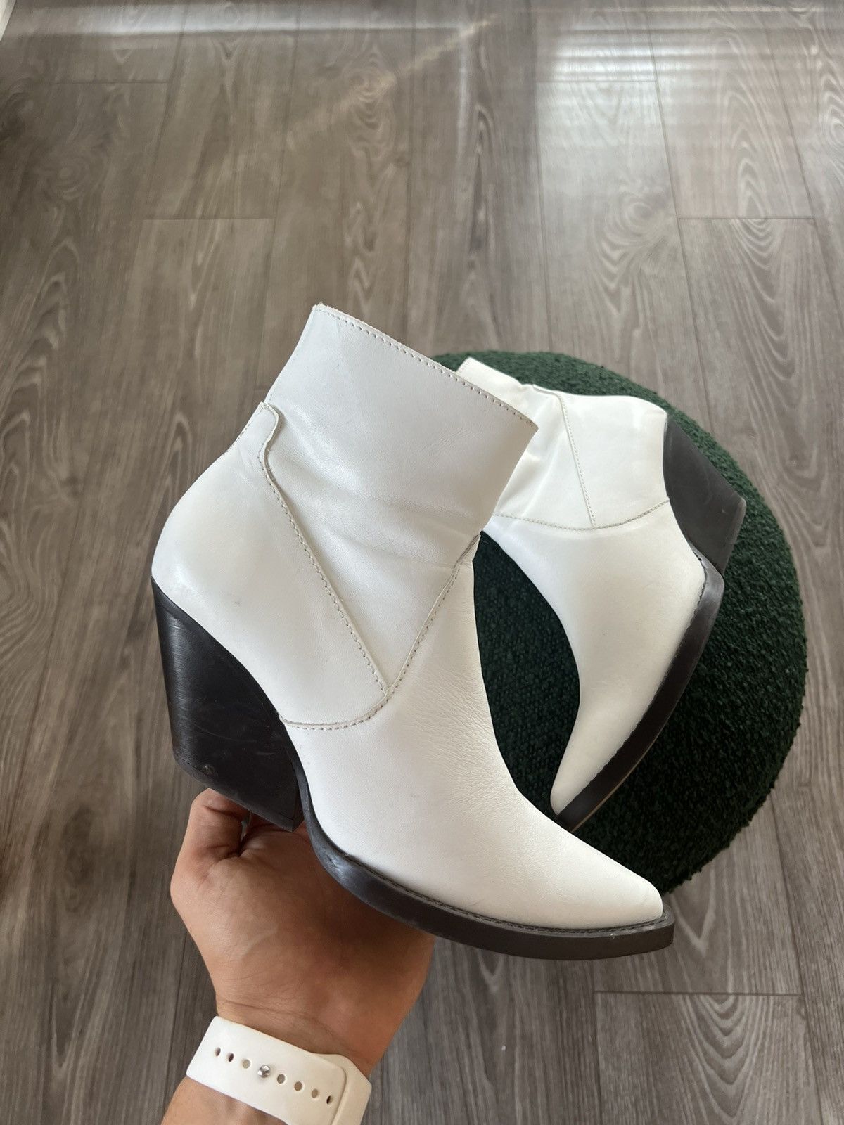 Designer × Zara ‼️Archival Designer Style Leather Zara Cowboy Boots‼️ Size US 7 / IT 37 - 6 Thumbnail