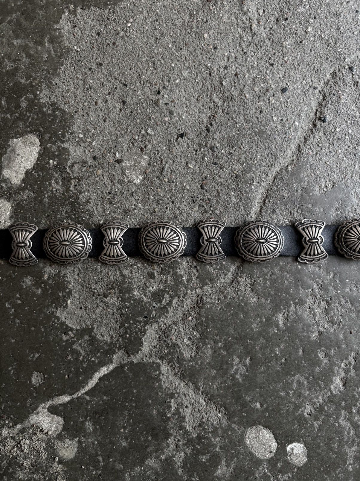 Other CALVIN MARTINEZ INGOT STERLING SILVER CONCHO BELT Size ONE SIZE - 6 Thumbnail