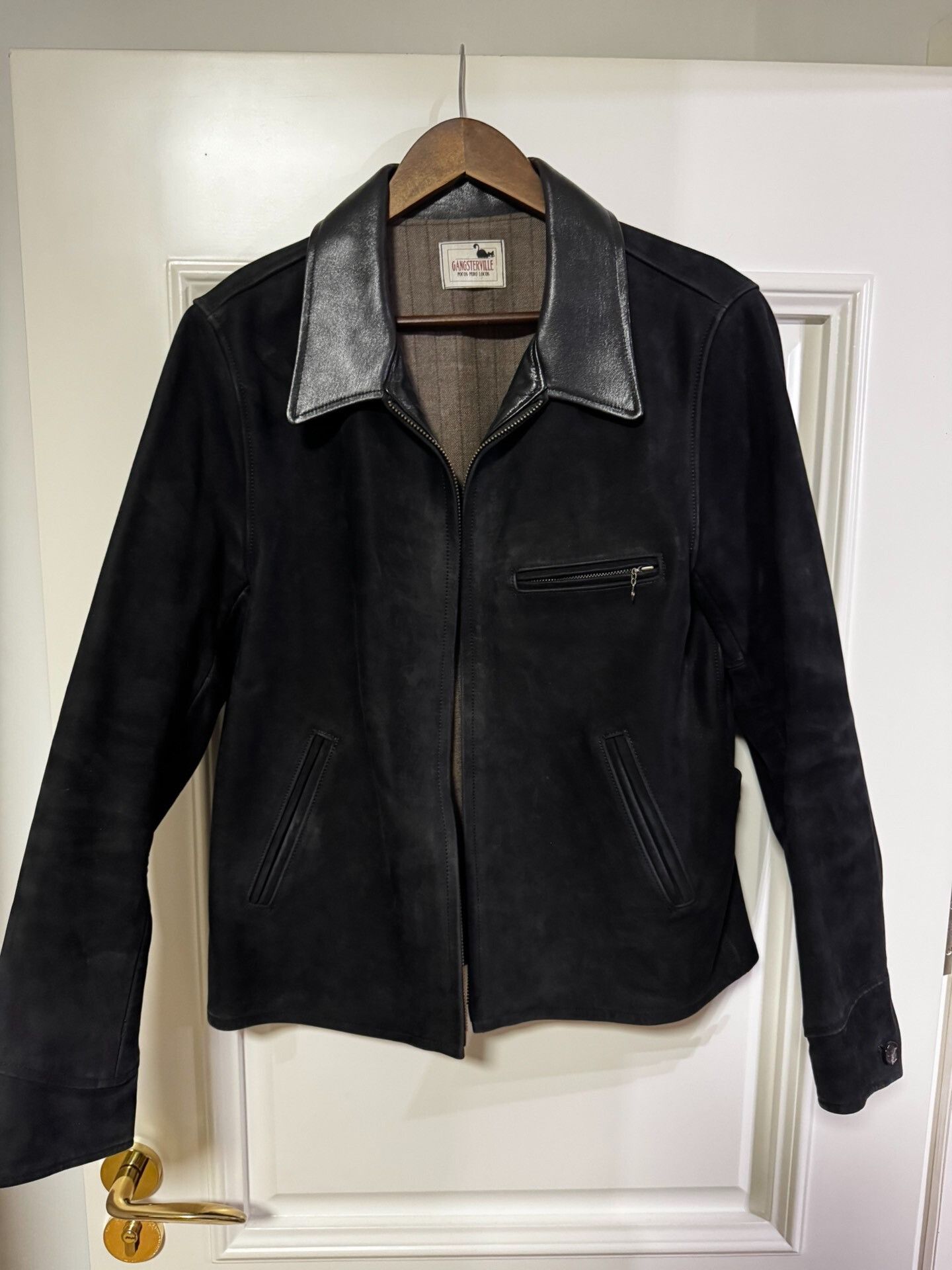 Vintage Vintage Black Leather Jacket by Glad Hand Size US L / EU 52-54 / 3 - 1 Thumbnail