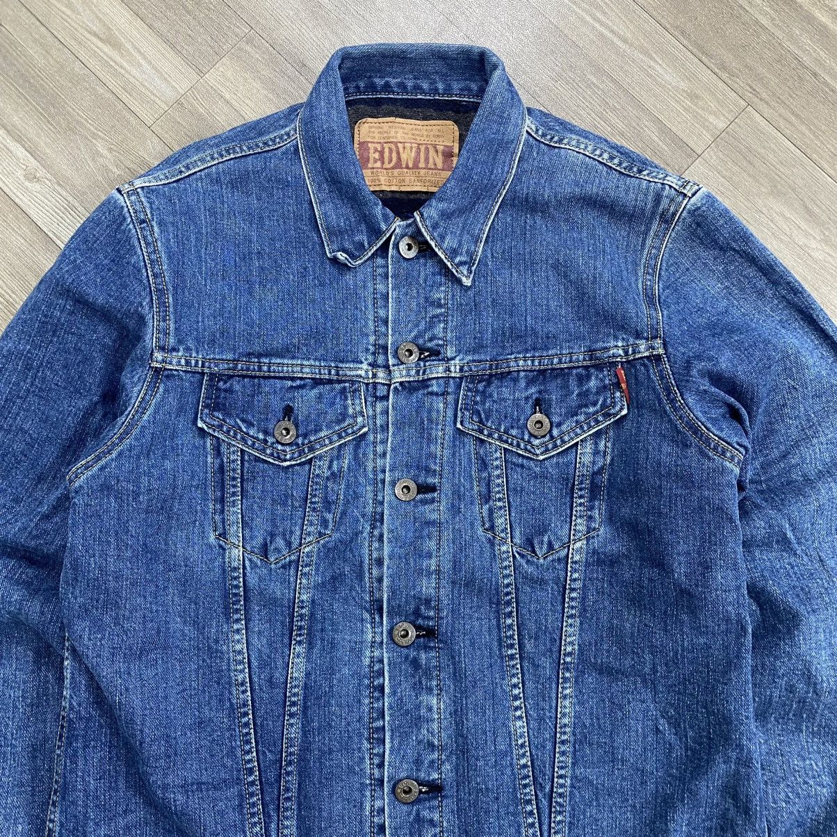 Edwin 1990s Vintage Edwin Blanket Japanese Denim Jacket Sugar Cane Size US M / EU 48-50 / 2 - 3 Thumbnail