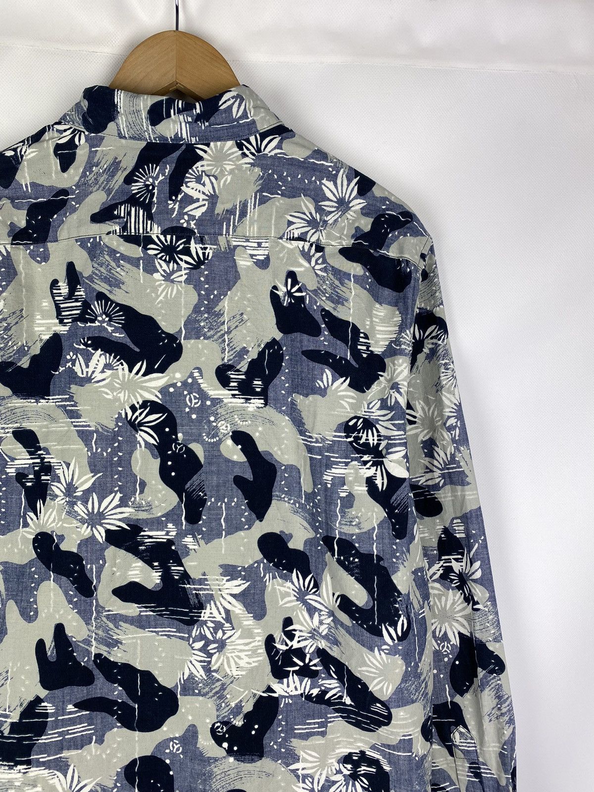 DENHAM Denham men’s long sleeve patterned button up shirt Size US XL / EU 56 / 4 - 16 Thumbnail