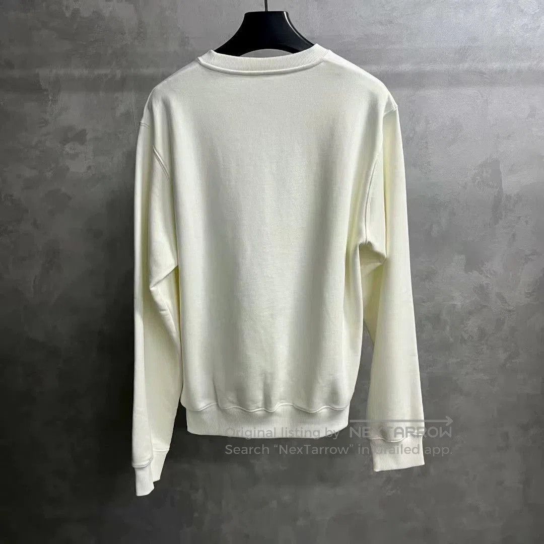Dior dior white logo embroidered crewneck sweatshirt. Size US L / EU 52-54 / 3 - 2 Thumbnail