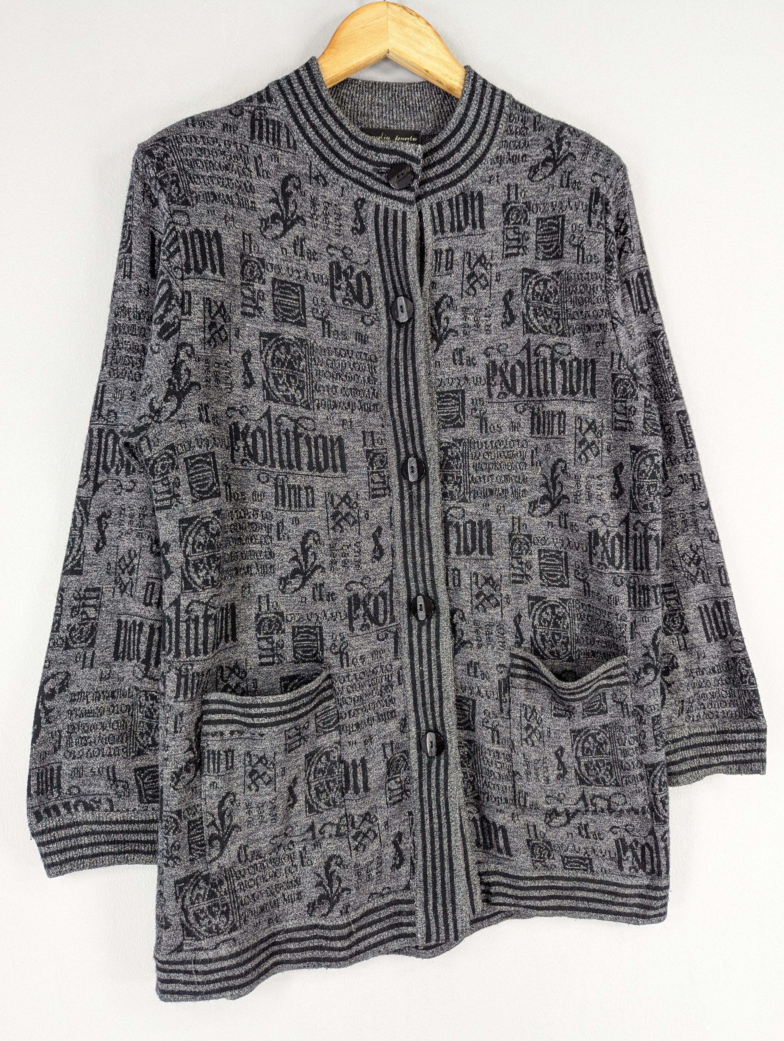Japanese Brand Vintage Maglia Punto Button Ups Acrylic Cardigan Jacket Size M / US 6-8 / IT 42-44 - 3 Thumbnail