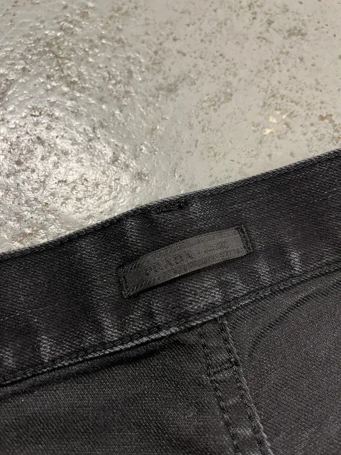 Prada 2000s Prada Black Slim Denim Jeans Size 26" / US 2 / IT 38 - 11 Thumbnail