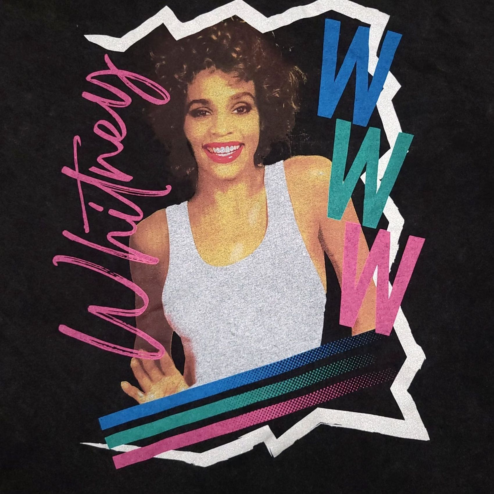 Vintage Whitney Houston Short Sleeve Band T Shirt Women's XL Black Burnout Big Graphic T-Shirt Women Size XL / US 12-14 / IT 48-50 - 4 Thumbnail