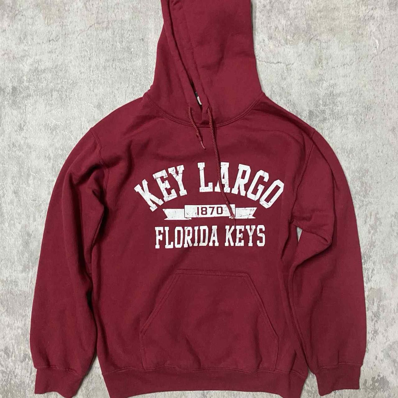 Other Burgundy and white Key Largo Florida Keys hoodie #streetwear Size US S / EU 44-46 / 1 - 1 Thumbnail