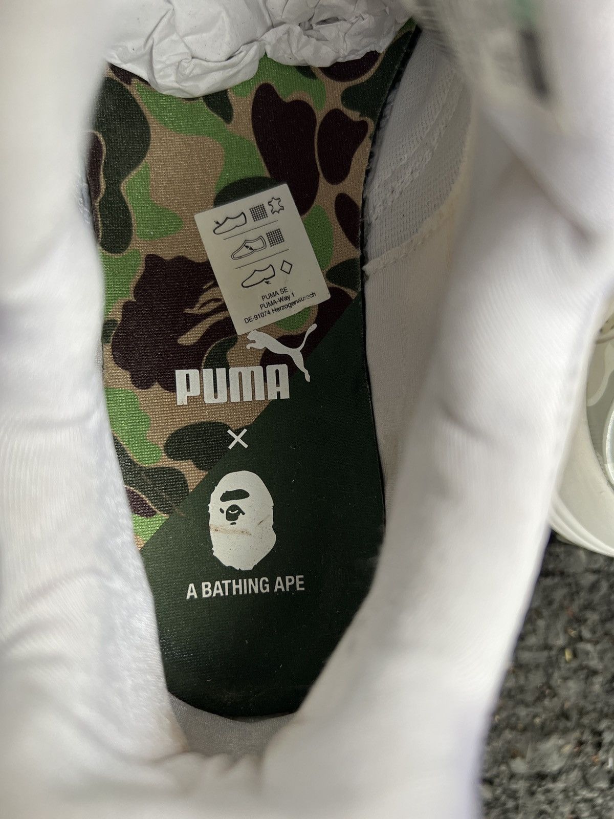 Bape × Puma Puma Blaze of Glory Bape Camo White Men's - 358844-01 Size US 8.5 / EU 41-42 - 9 Thumbnail