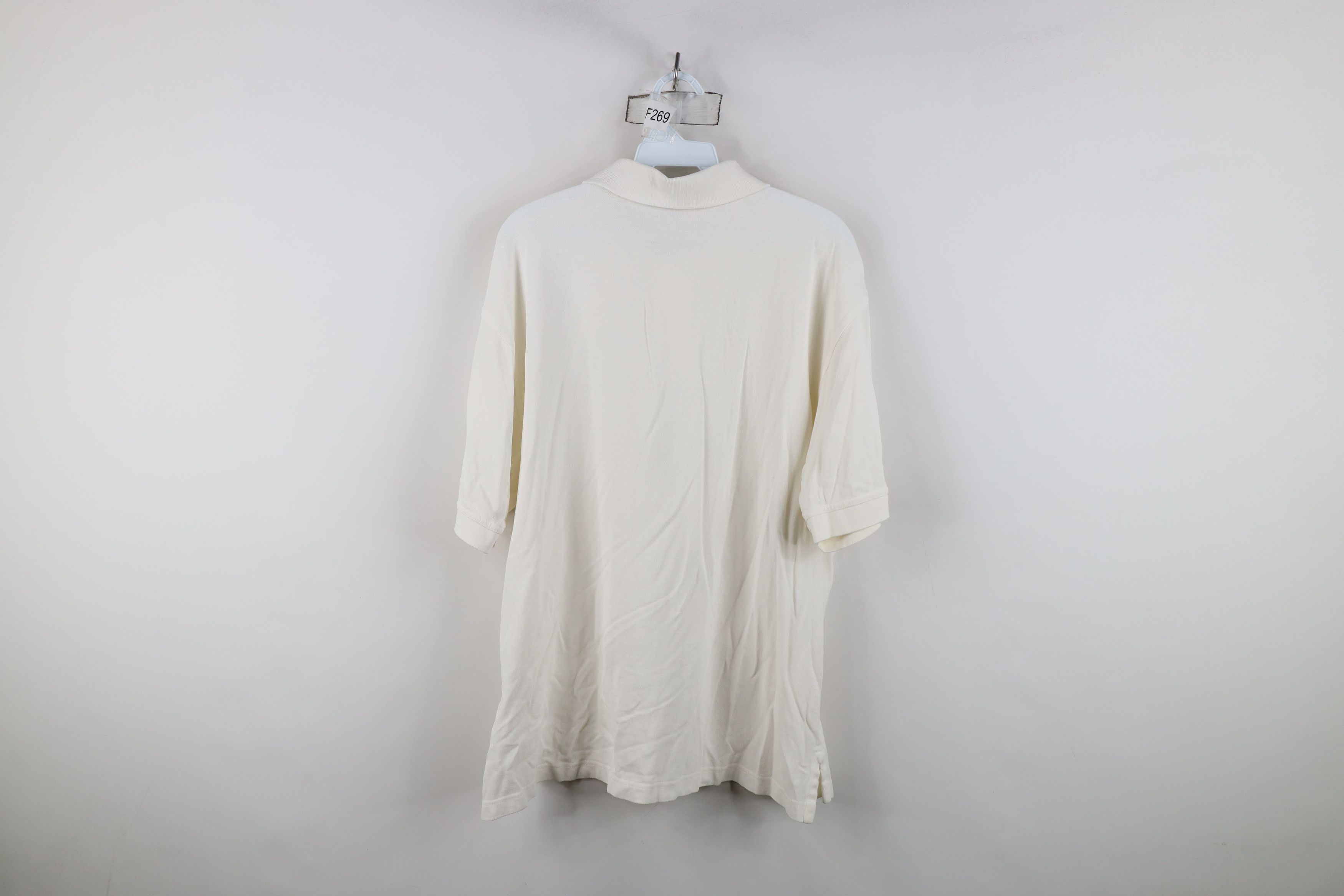 Vintage Vintage 90s Streetwear Cotton Knit Golf Polo Shirt White Size US M / EU 48-50 / 2 - 11 Thumbnail