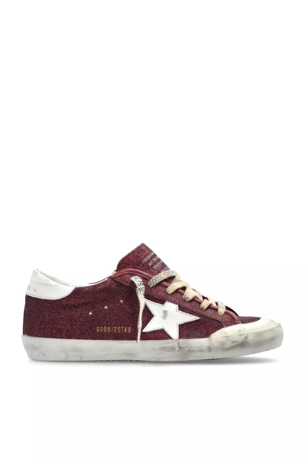 GOLDEN GOOSE Super-Star Wmn R/W Glitter Snkrs New