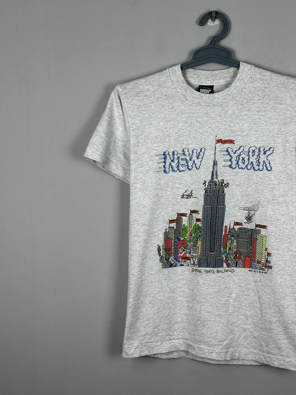 I Love NY Vintage 1991 Love New York City Grey T-Shirt Size US S / EU 44-46 / 1 - 2 Thumbnail