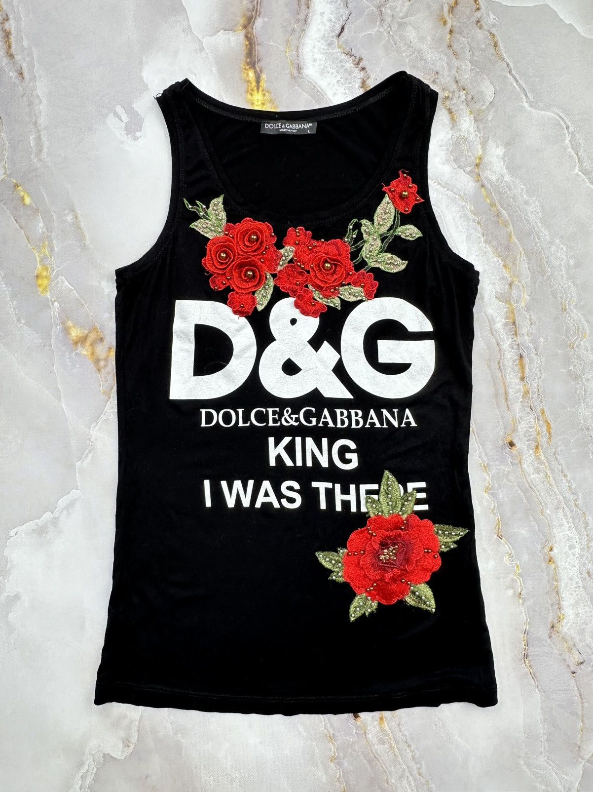 Dolce & Gabbana Dolce & Gabbana Printed Tank Top Size L / US 10 / IT 46 - 1 Thumbnail