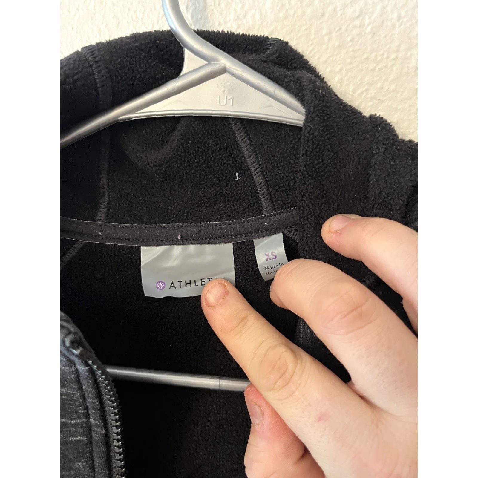 Athleta Athleta Hoodie Womens Long Stronger Full Zip Black Heathered XS Size XS / US 0-2 / IT 36-38 - 2 Thumbnail