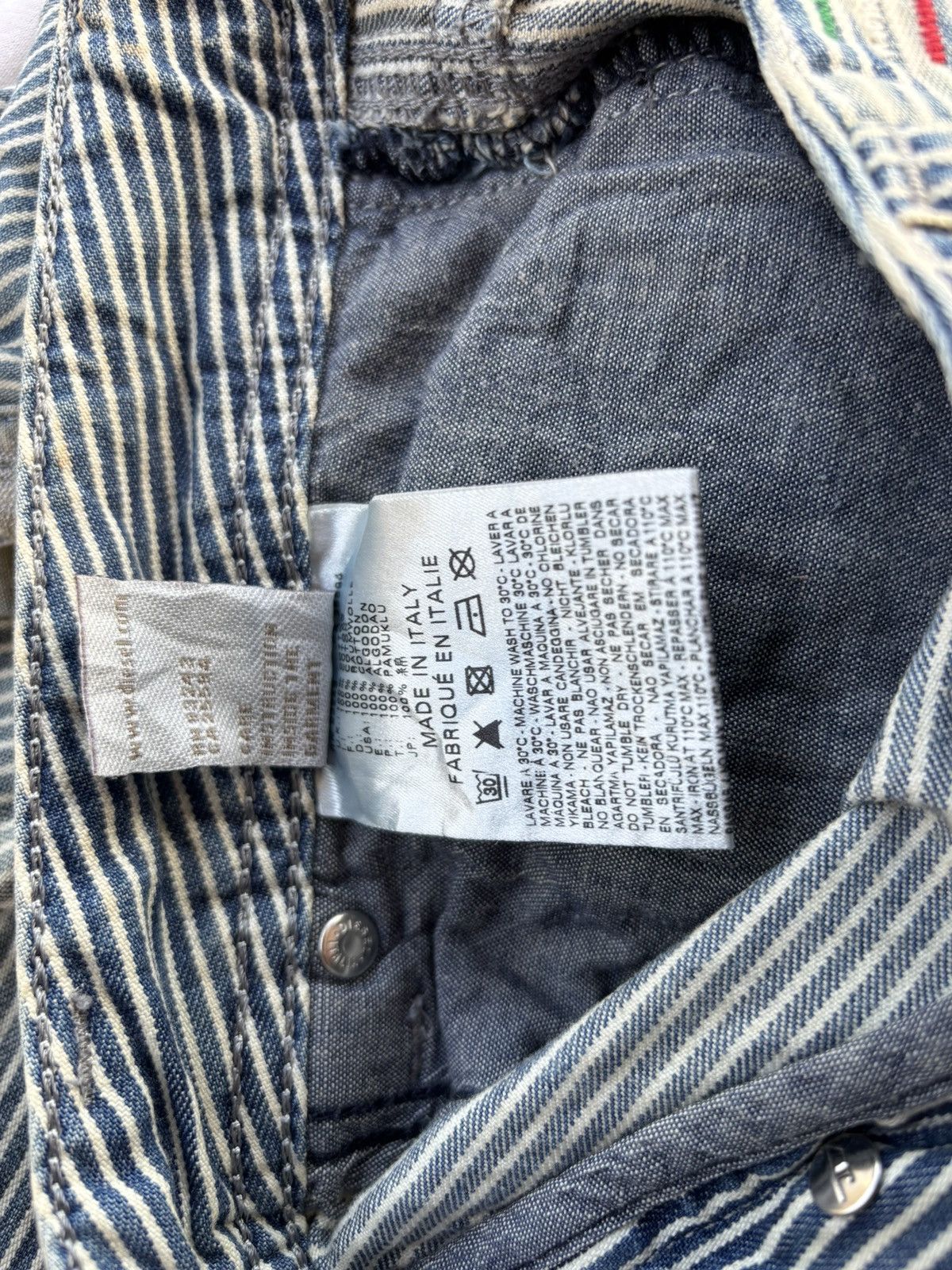 Diesel BUY IT NOW🔥DIESEL DARRON FADED STRIPE DISTRESSED DENIM JEANS Size US 31 - 11 Thumbnail
