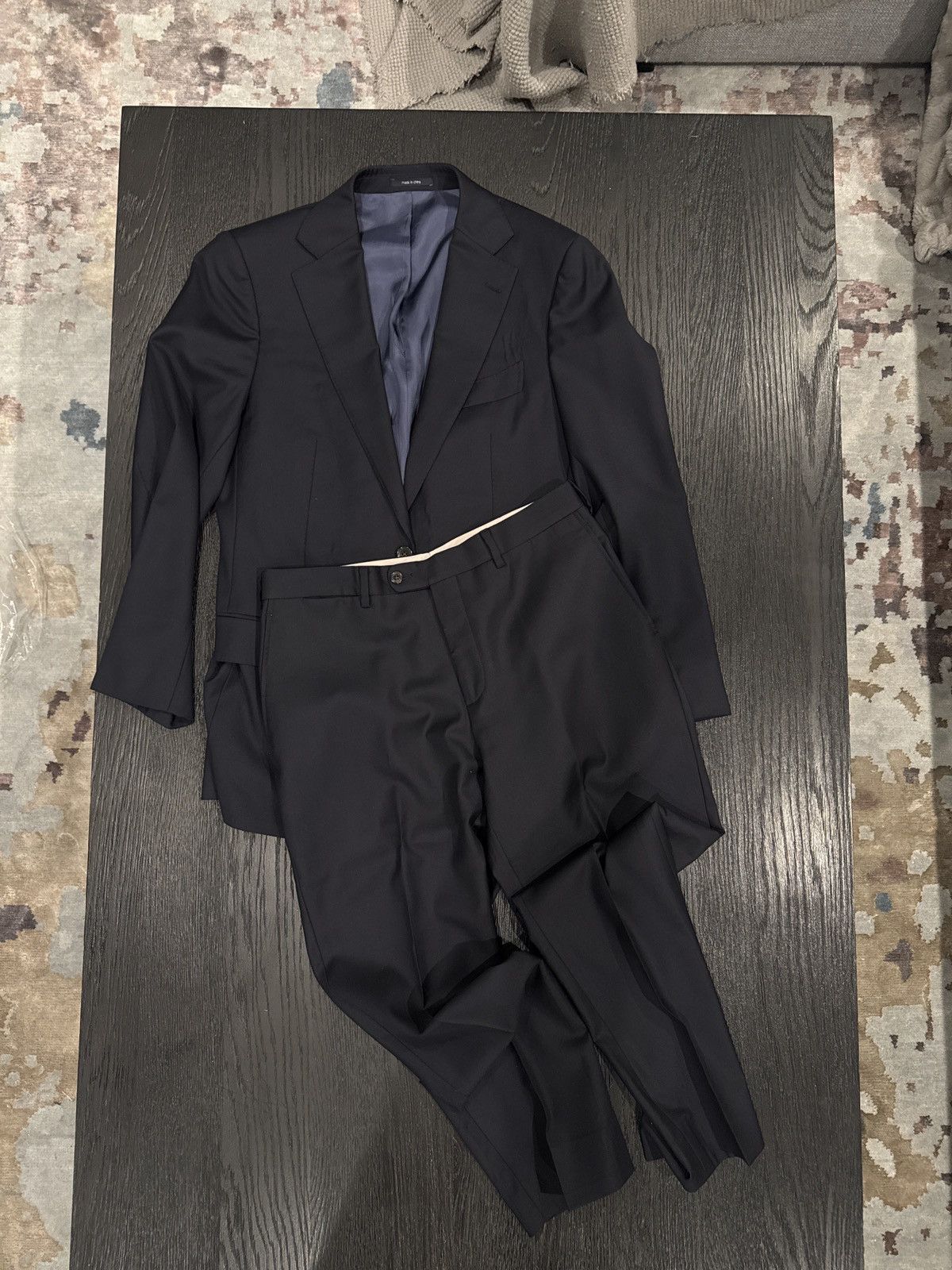 Suitsupply Navy Pure Wool Super 100’s [Italian Fabric] Size 50R - 1 Thumbnail