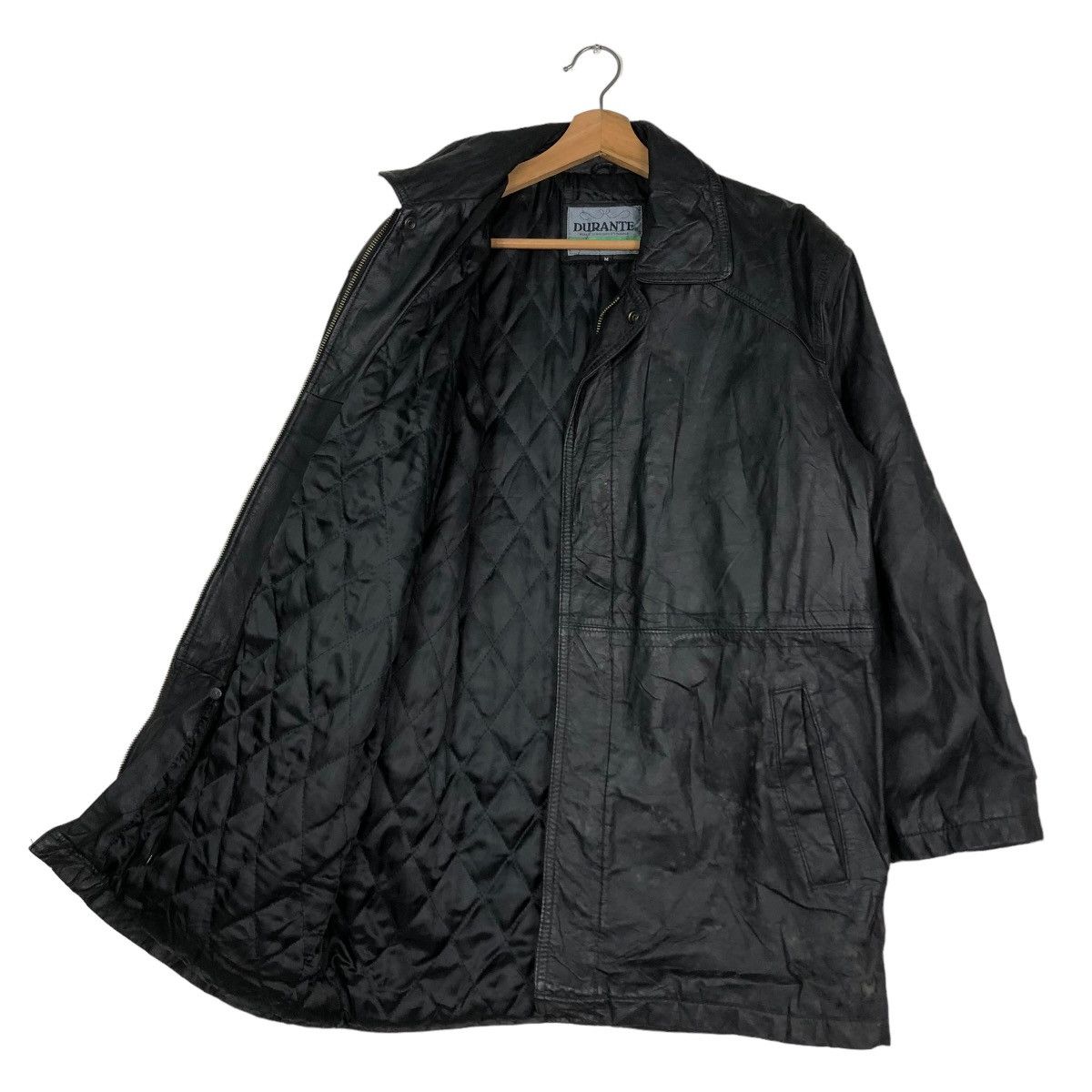 Japanese Brand 🔥VINTAGE BIKER LEATHER JACKET RACER DURANTE JAPAN Size US M / EU 48-50 / 2 - 11 Thumbnail