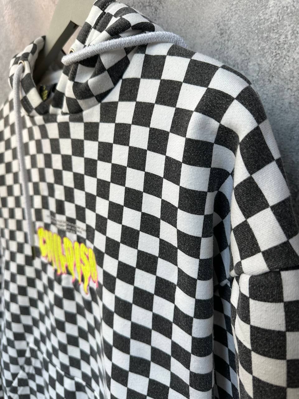 CHILDS × Vintage CHILDISH TGF Checkered Skater Hoodie Pre-2000 Size US S / EU 44-46 / 1 - 8 Thumbnail