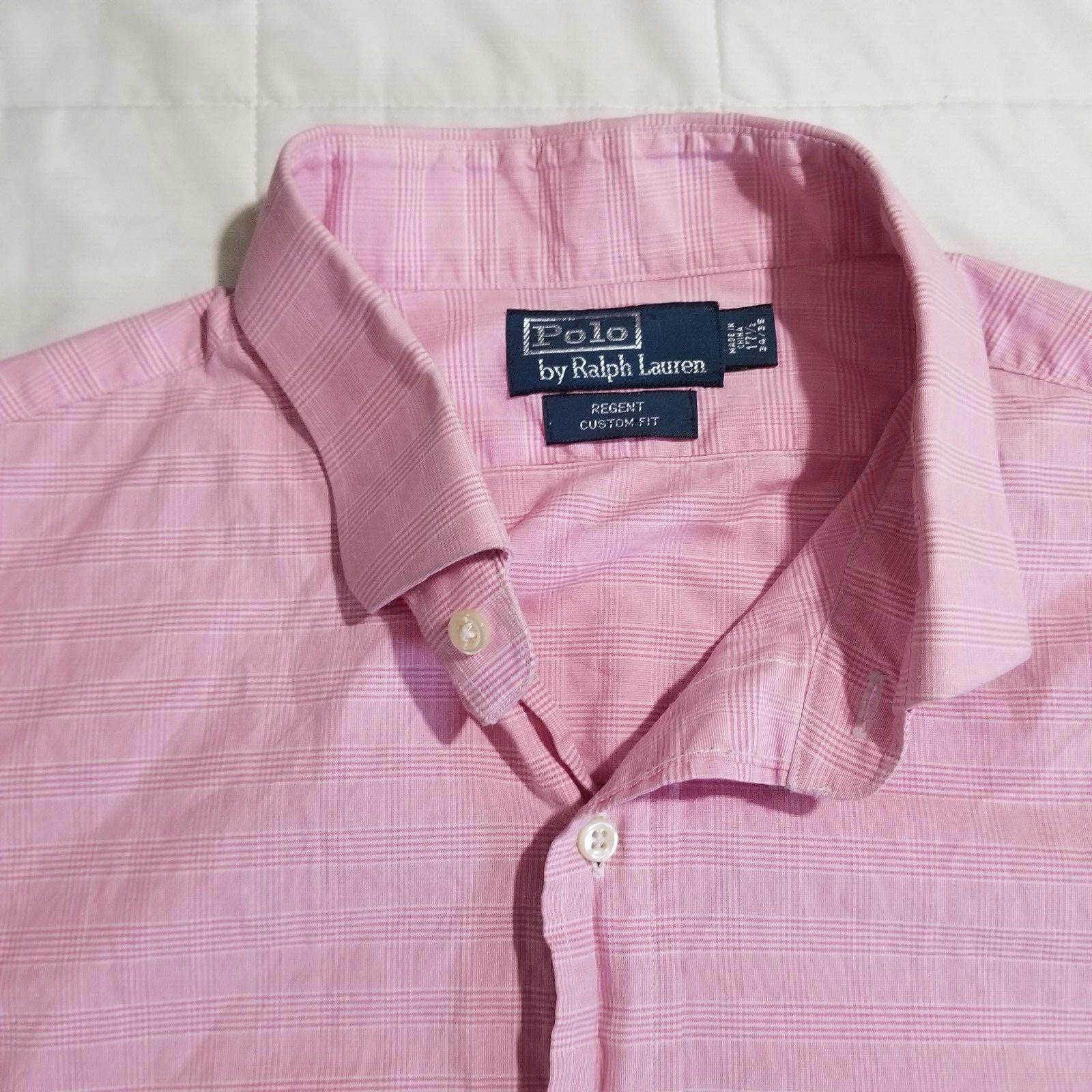 Polo Ralph Lauren Polo Ralph Lauren Regent Custom Fit Pink Button 17.5 34/35 Size US M / EU 48-50 / 2 - 4 Thumbnail