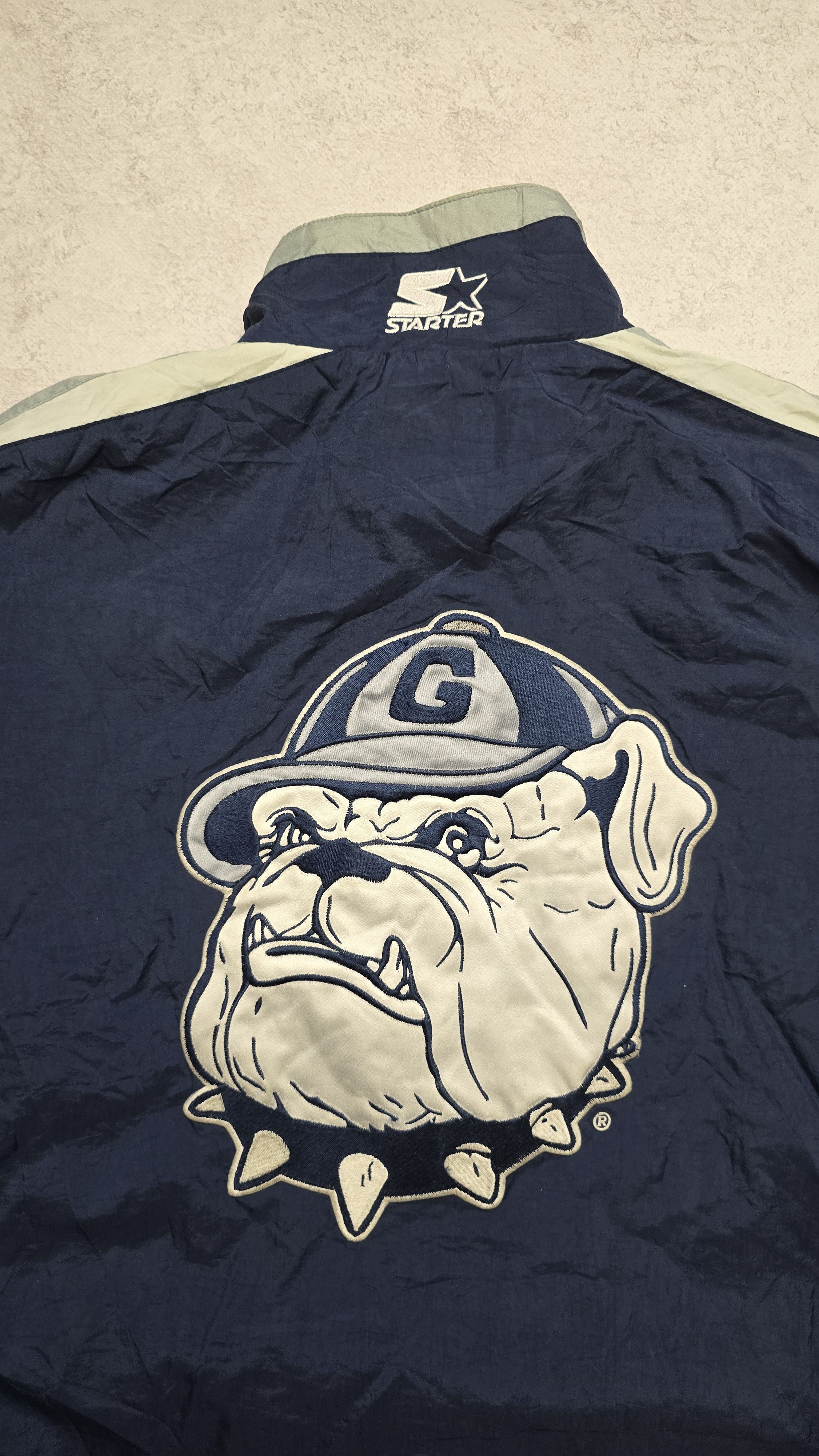 Starter Vintage 90's Starter Georgetown Hoyas Light Jacket Size US L / EU 52-54 / 3 - 6 Thumbnail