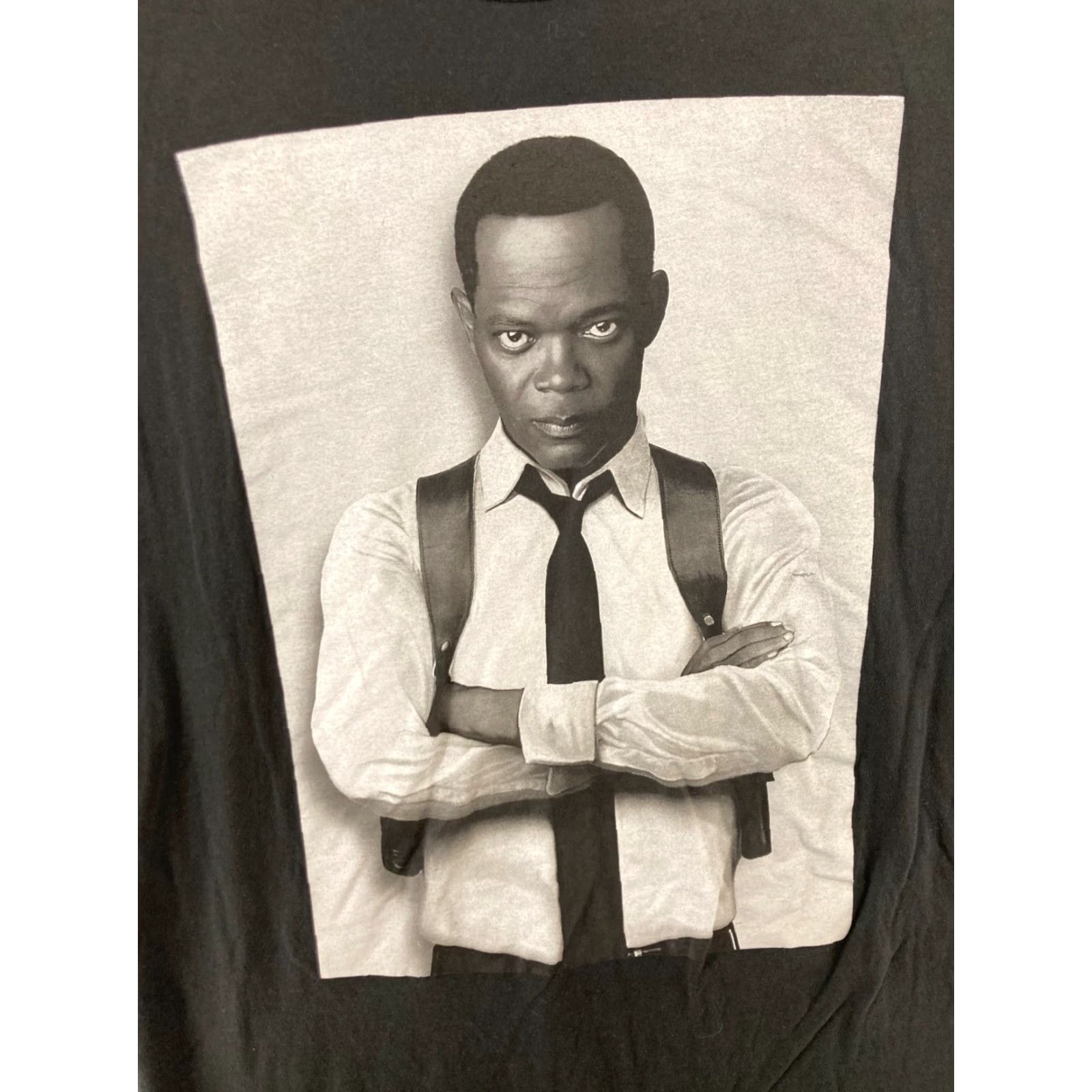 Vintage Captain Marvel Mens TShirt 2XL Black Nick Fury Samuel Jackson Shirts Mens 2XL Black Graphic Print Comics Movie Size US XXL / EU 58 / 5 - 2 Thumbnail