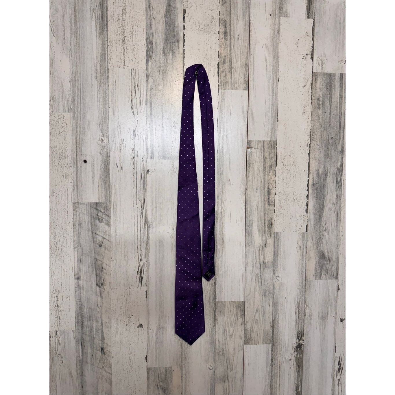 Jos. A. Bank Jos. A. Bank Executive Collection tie in purple with small w Size ONE SIZE - 3 Thumbnail