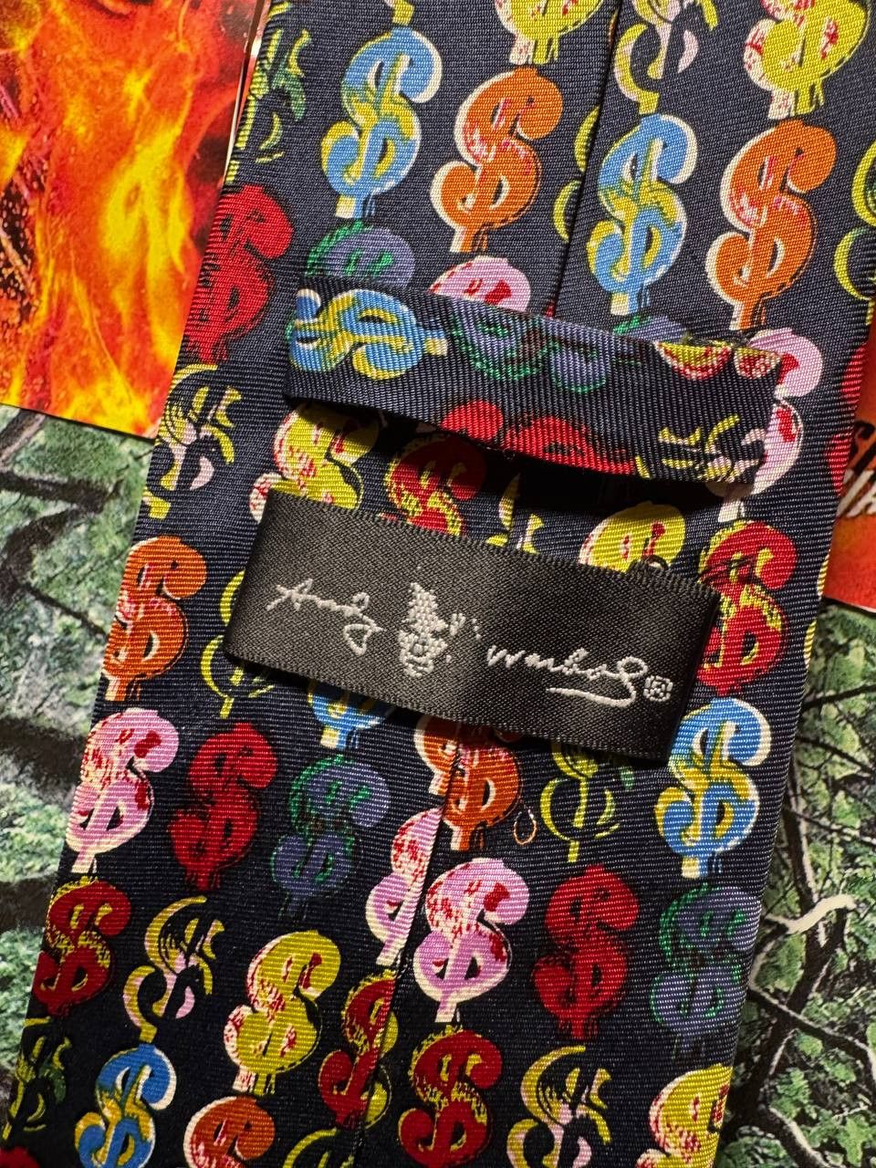 Andy Warhol Andy Warhol 1995 Dollars Tie Size ONE SIZE - 4 Thumbnail