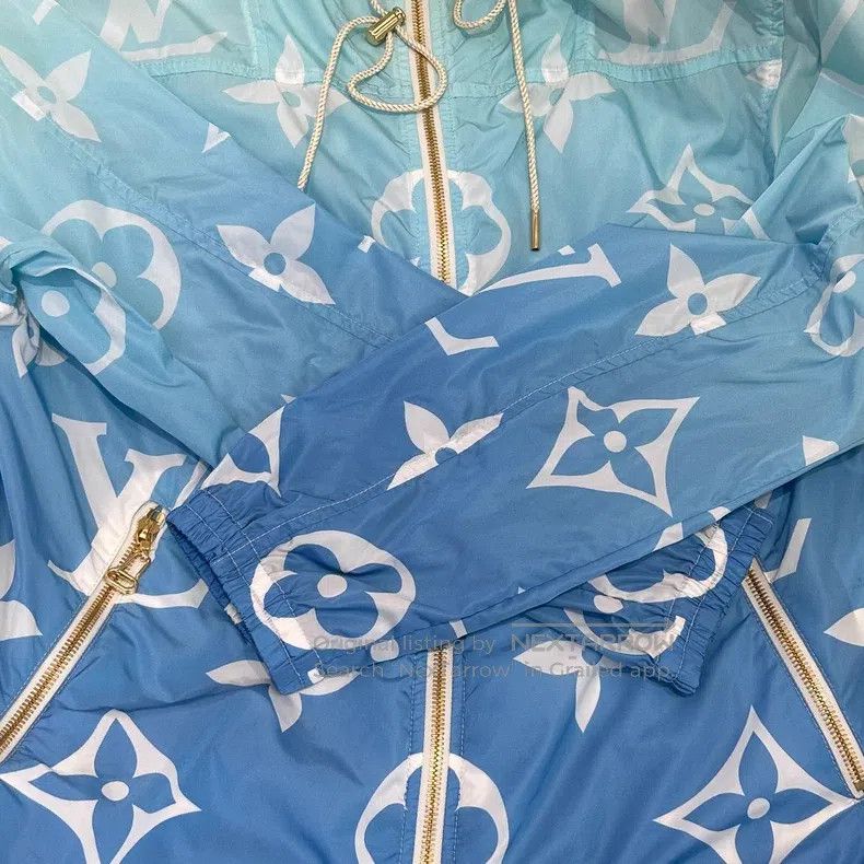 Louis Vuitton Louis Vuitton Blue logo presbyopic full print hooded draws Size XS / US 0-2 / IT 36-38 - 6 Thumbnail