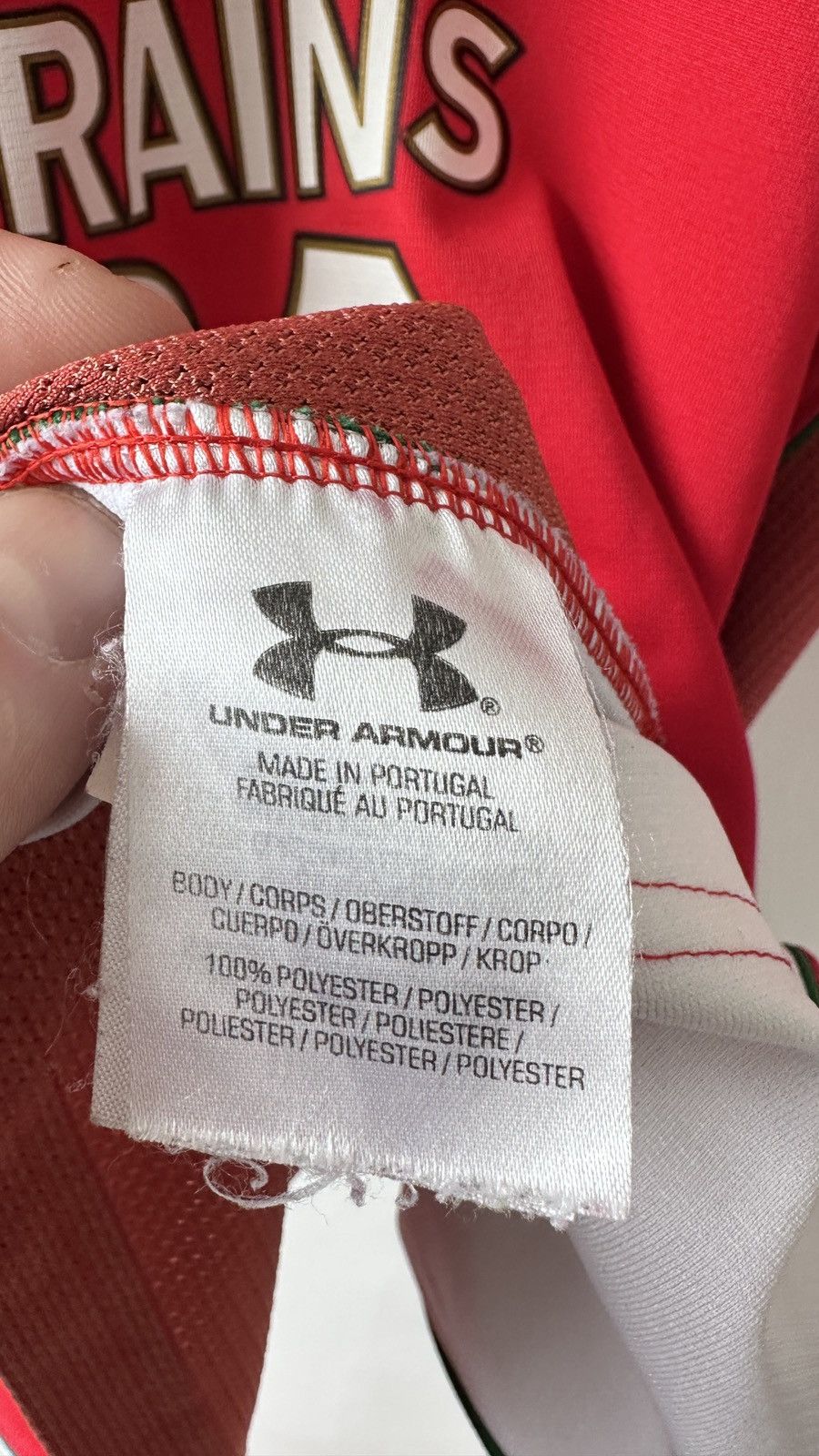 Under Armour Wales WRU Rugby Union Home Shirt Under Armour Brains Jersey Size US M / EU 48-50 / 2 - 8 Thumbnail