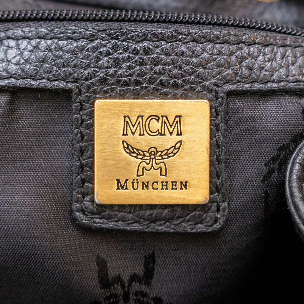 MCM × Vintage Vintage Authentic MCM Black Leather Backpack Germany Medium Size ONE SIZE - 13 Thumbnail