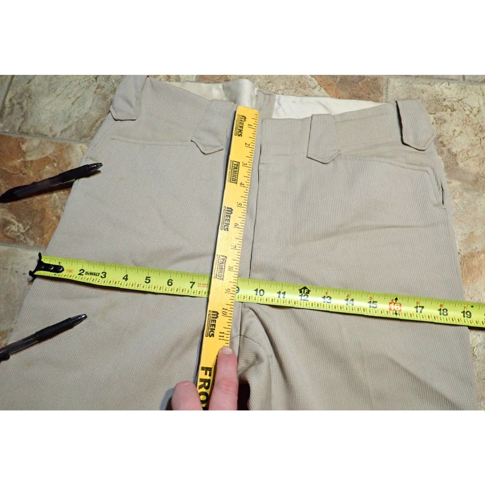 Vintage VINTAGE Gross Original Denver Corduroy Western Pants 32x26 Beige 1950s Rockabilly 37" Hips Mens Size US 32 / EU 48 - 6 Thumbnail