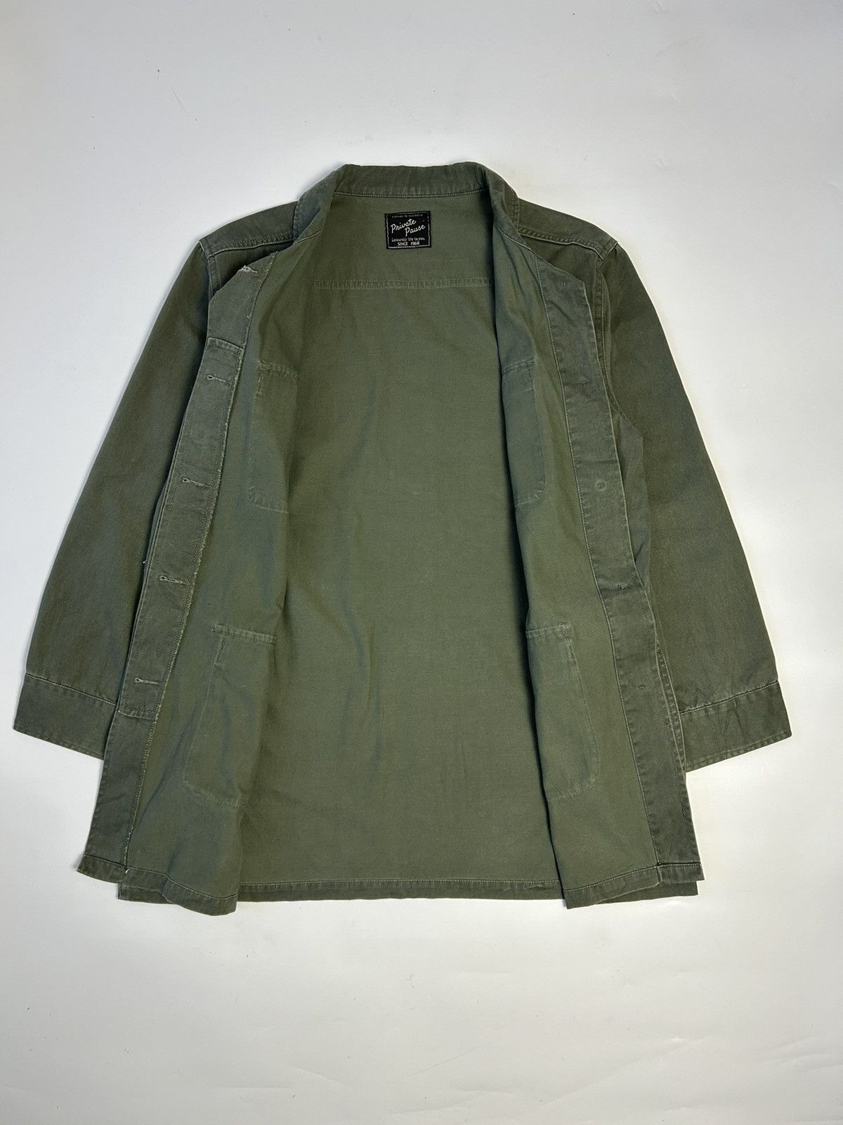 Japanese Brand PRIVATE PAUSE BUTTON UP LONG SLEEVE SHIRT Size US L / EU 52-54 / 3 - 2 Thumbnail