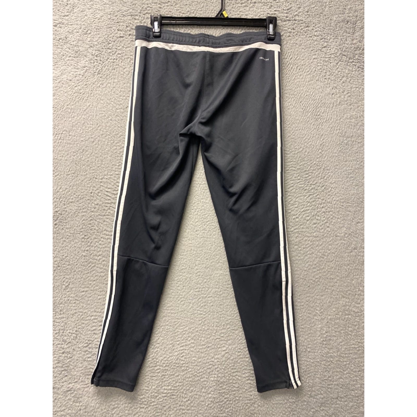 Adidas Adidas Pants Womens M Gray White Logo Activewear Sports Pockets 100-23 Dark Gray Size 32" / US 10 / IT 46 - 7 Thumbnail