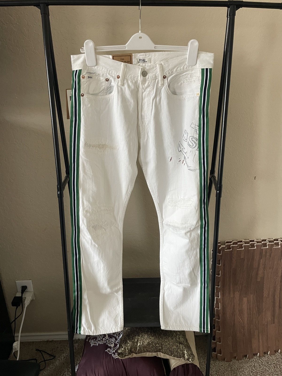 Polo Ralph Lauren NewPort The Varick Slim straight leg nwt 248.00 Size US 33 - 1 Thumbnail