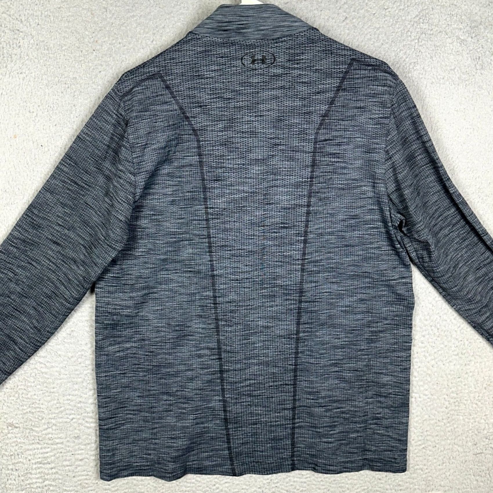 Under Armour Under Armour Sweatshirt Mens XL Gray HeatGear Threadborne Quarter Zip Fitted EUC Size US XL / EU 56 / 4 - 2 Thumbnail