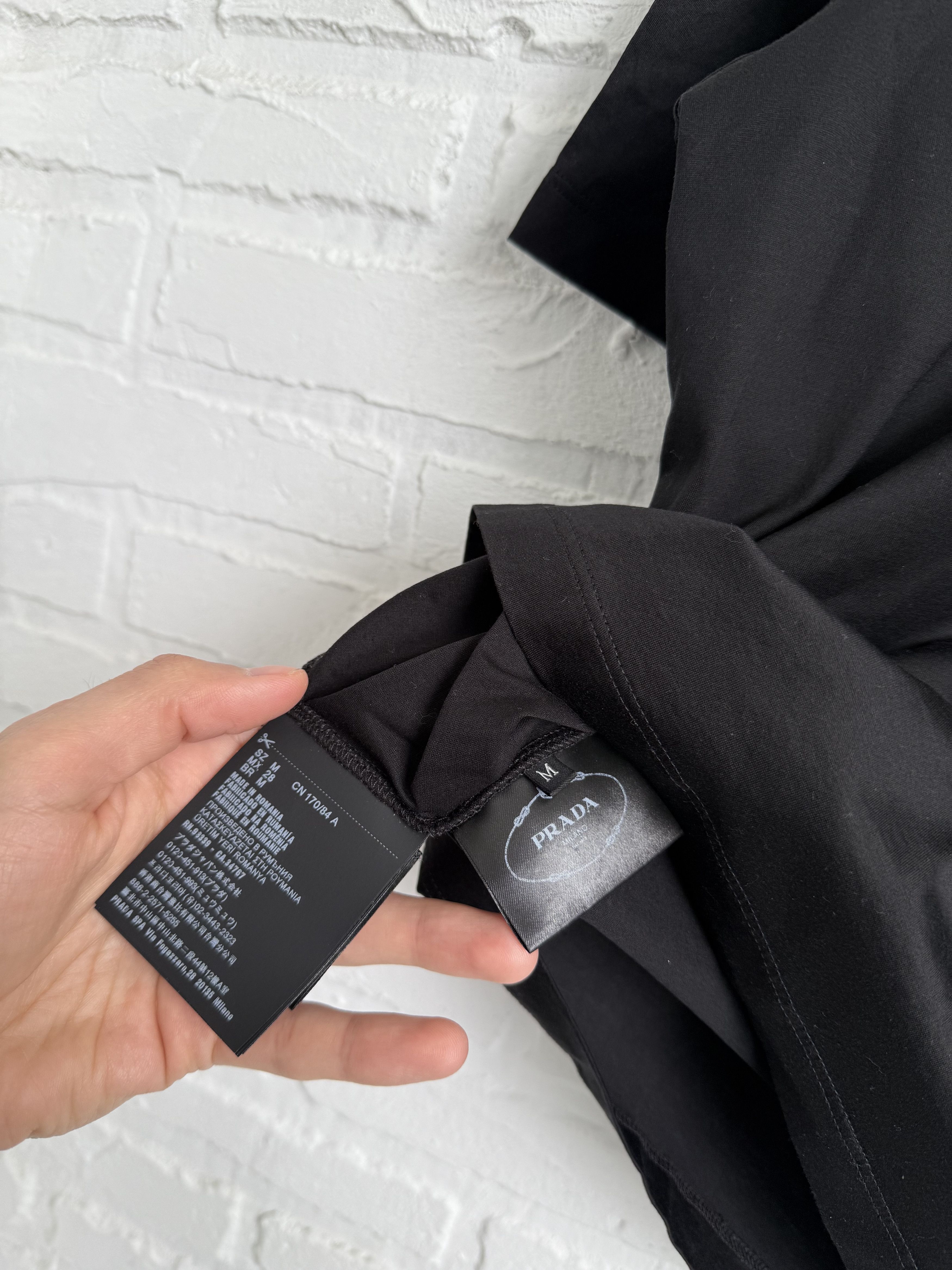 Prada Prada black t-shirt Size M / US 6-8 / IT 42-44 - 3 Thumbnail