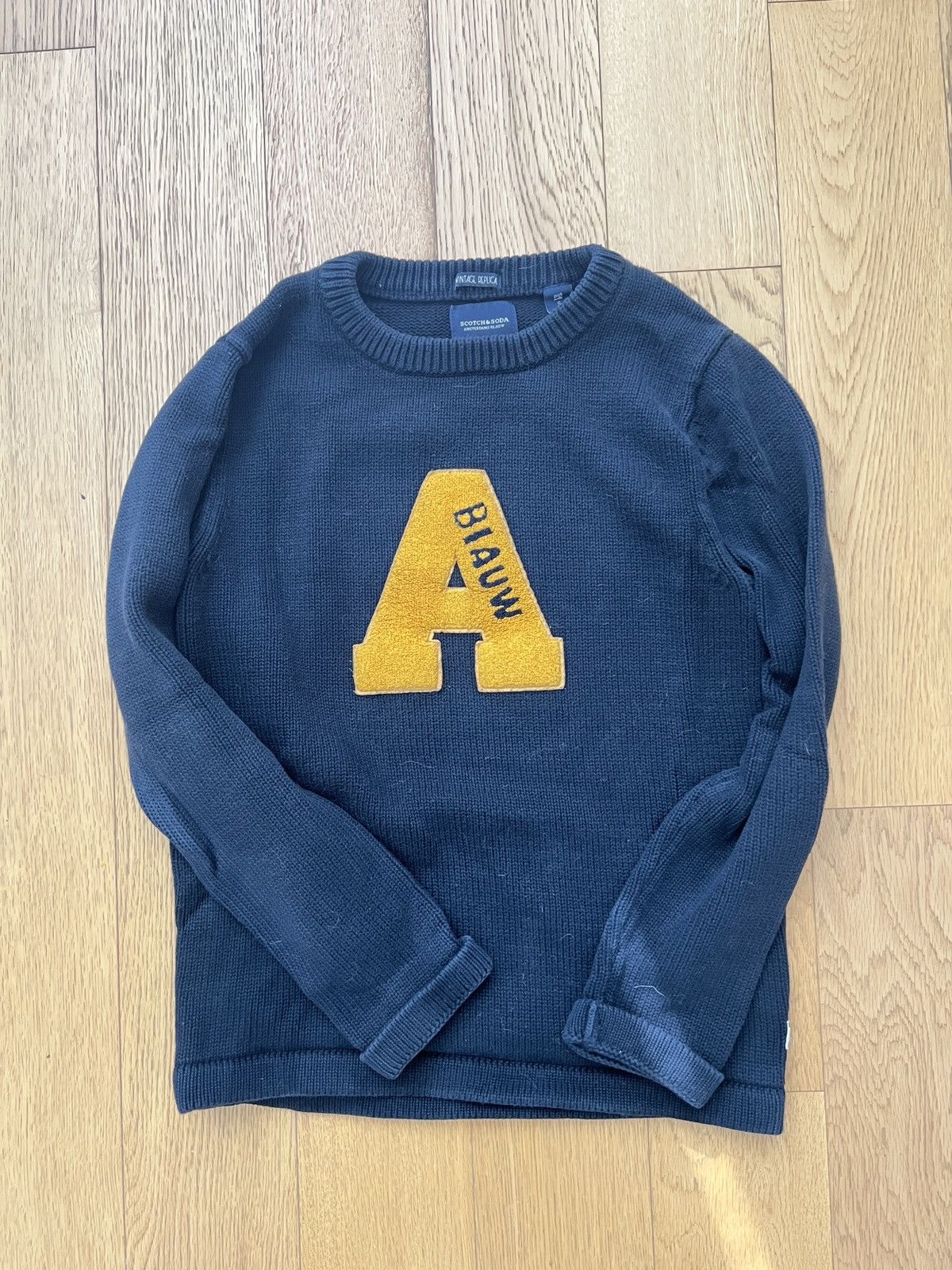 Scotch & Soda Navy and yellow Scotch & Soda crewneck sweater #casual Size US S / EU 44-46 / 1 - 1 Thumbnail