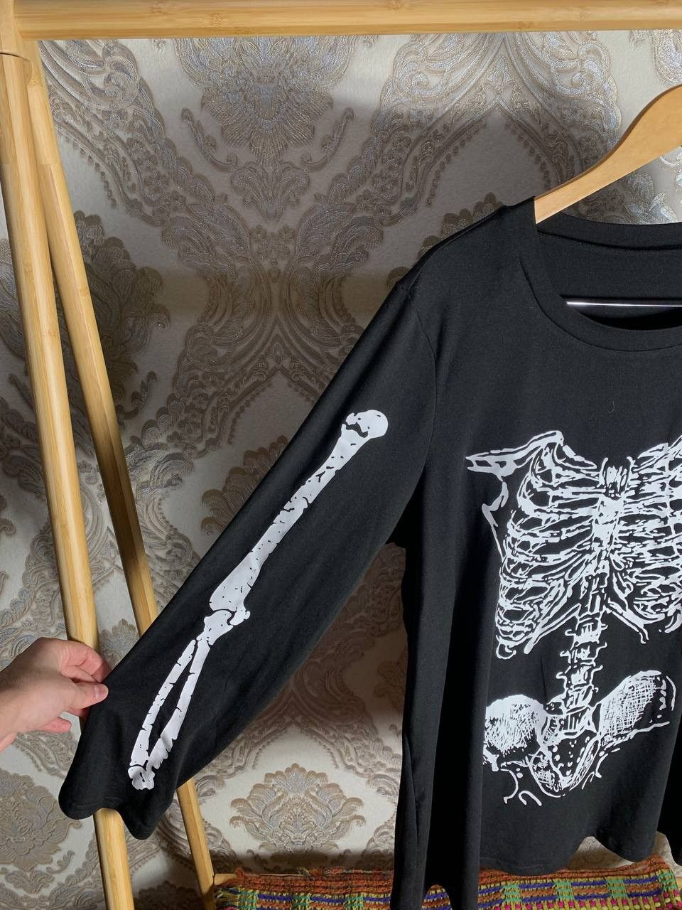 Vintage VERY RARE SKELETON LONG SLEEVE JAPAN STYLE Y2K 90s PUNK HYPE Size US XL / EU 56 / 4 - 3 Thumbnail